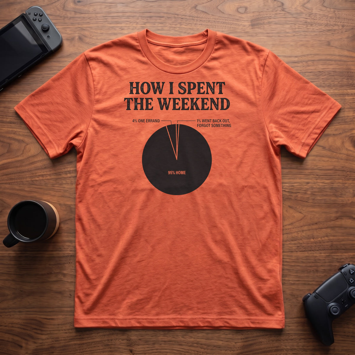 Weekend Breakdown T-Shirt - Heather Orange