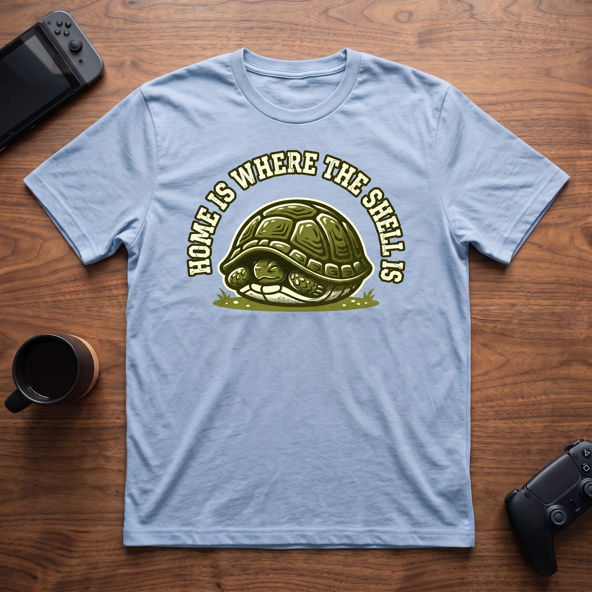 Where The Shell Is T-Shirt - Light Blue