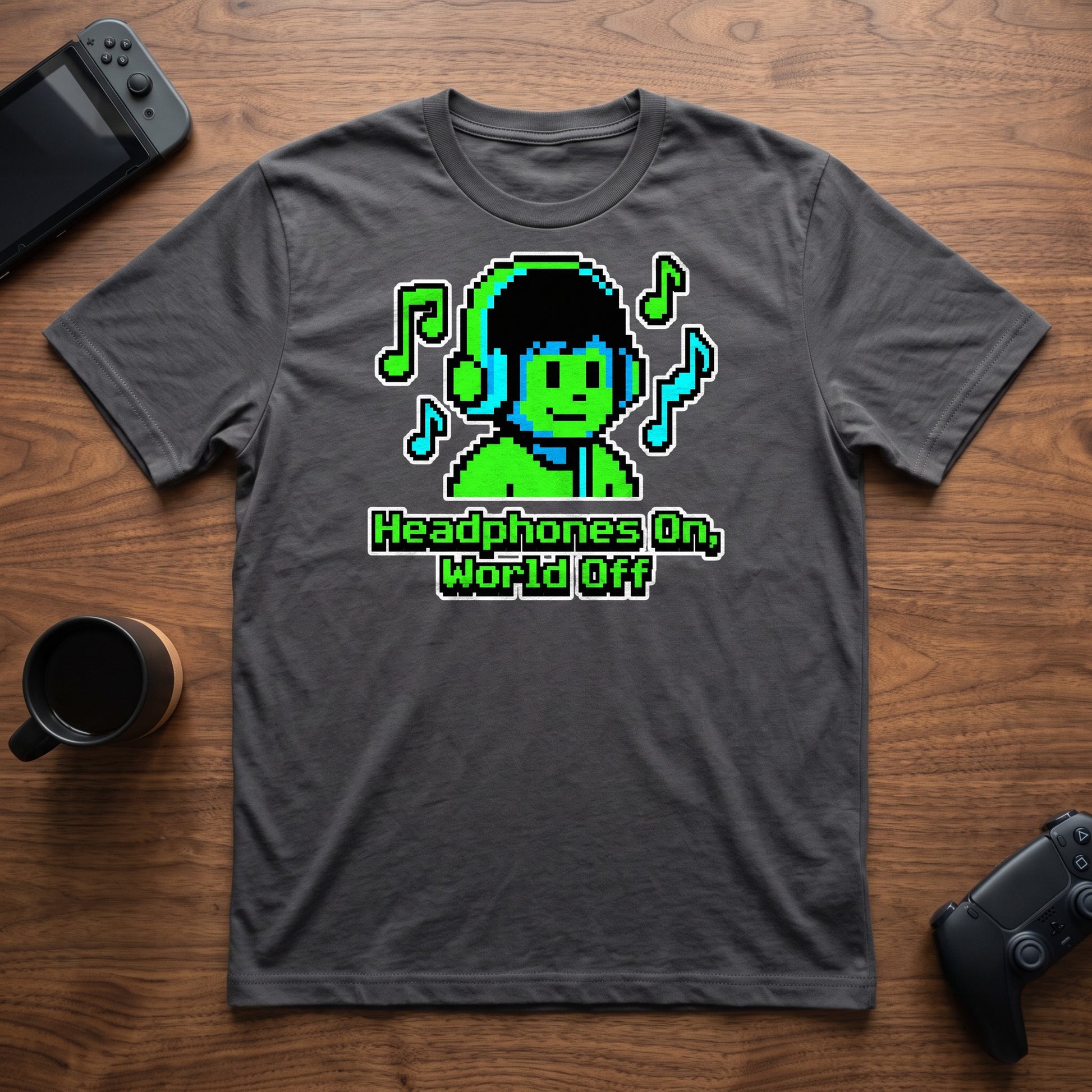 World Off T-Shirt - Charcoal