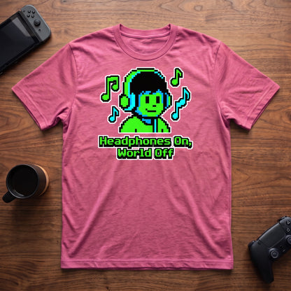 World Off T-Shirt - Heather Berry