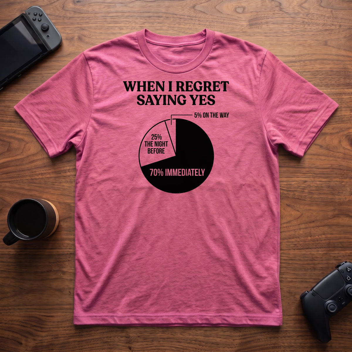Yes Chart T-Shirt - Heather Berry