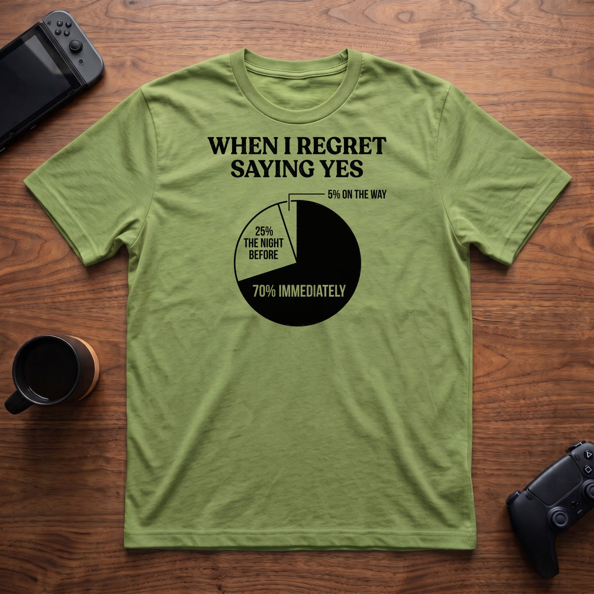 Yes Chart T-Shirt - Lime