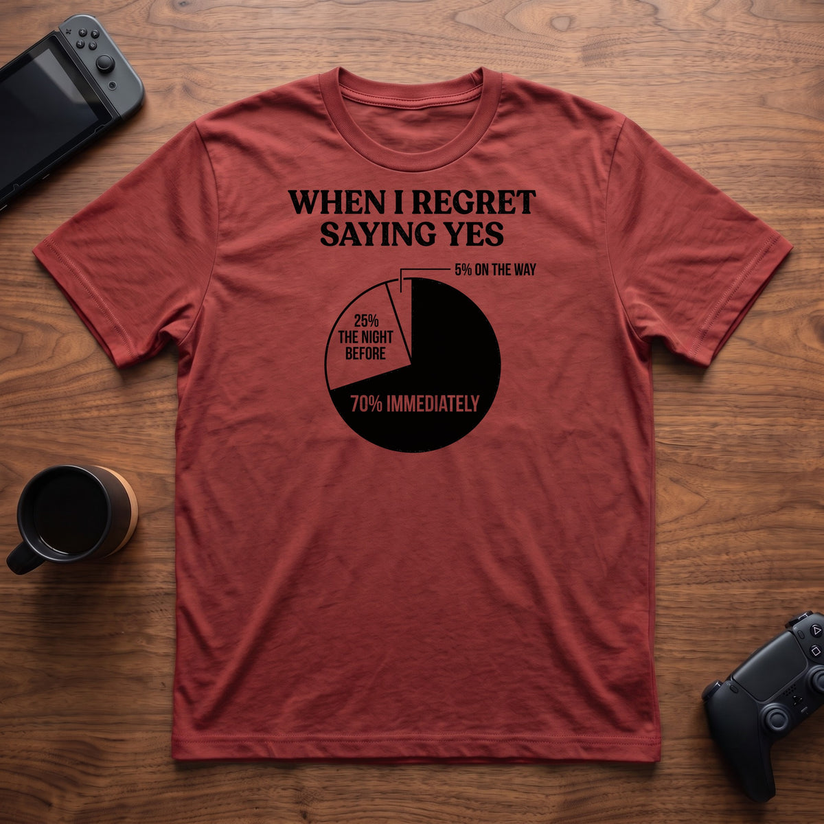 Yes Chart T-Shirt - Red