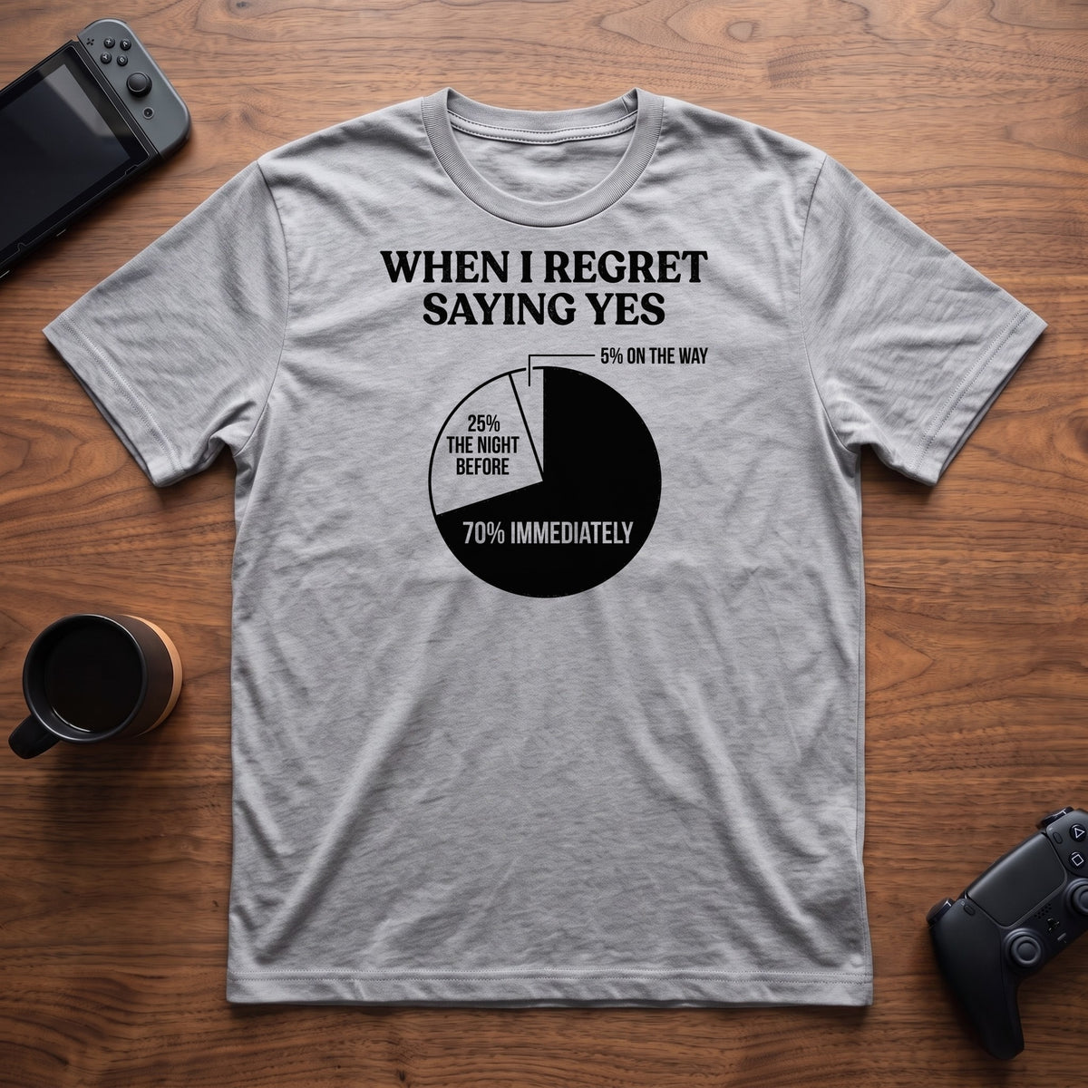 Yes Chart T-Shirt - Sport Grey