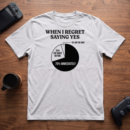 Yes Chart T-Shirt - White