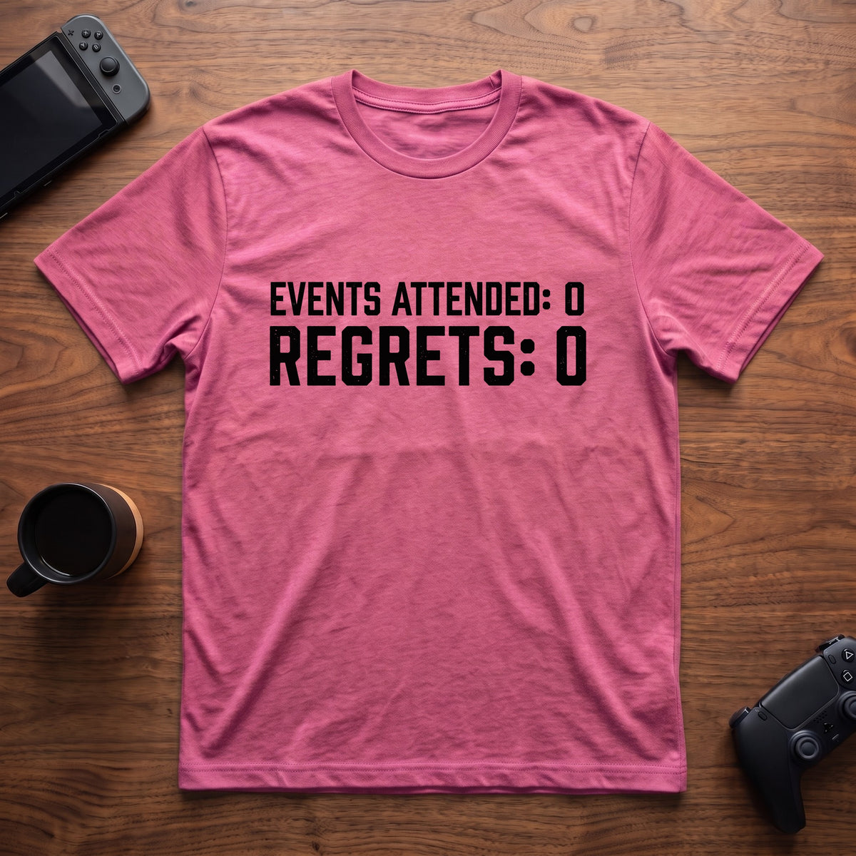 Zero And Zero T-Shirt - Heather Berry