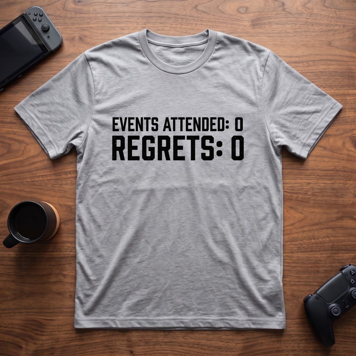 Zero And Zero T-Shirt - Sport Grey