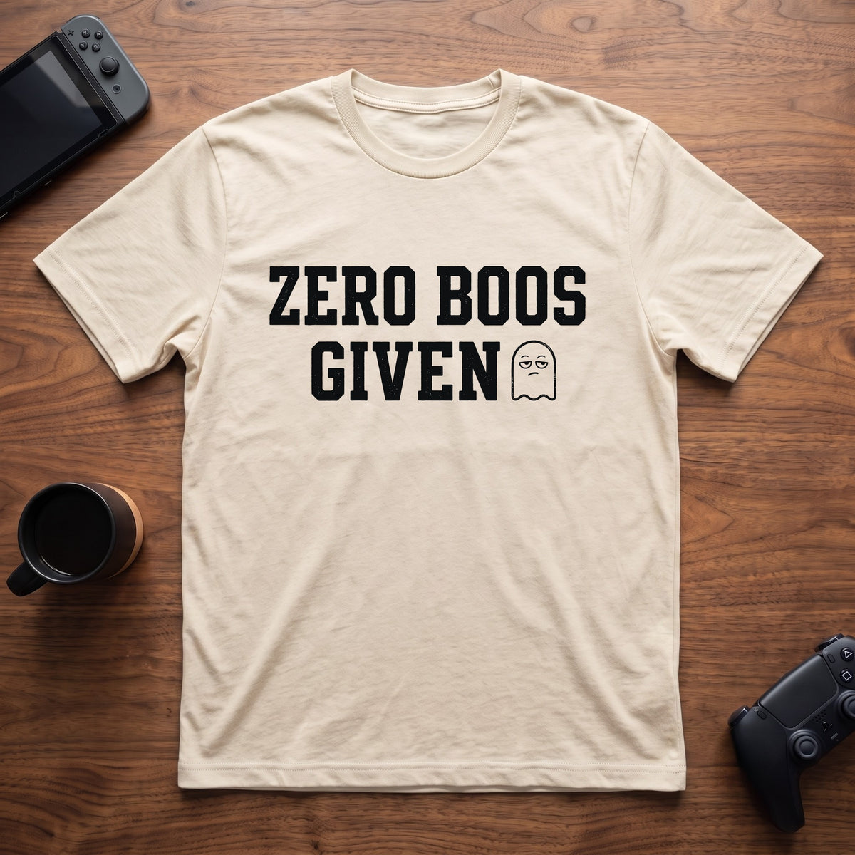 Zero Boos Given T-Shirt - Natural
