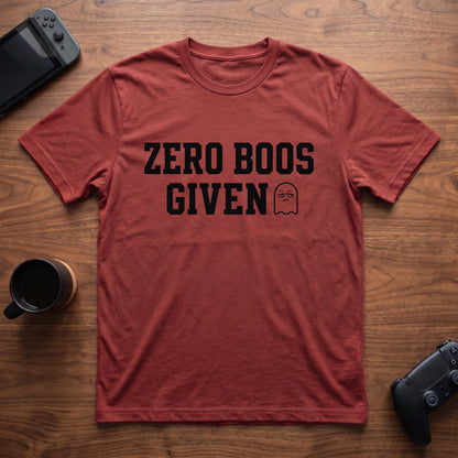 Zero Boos Given T-Shirt - Red