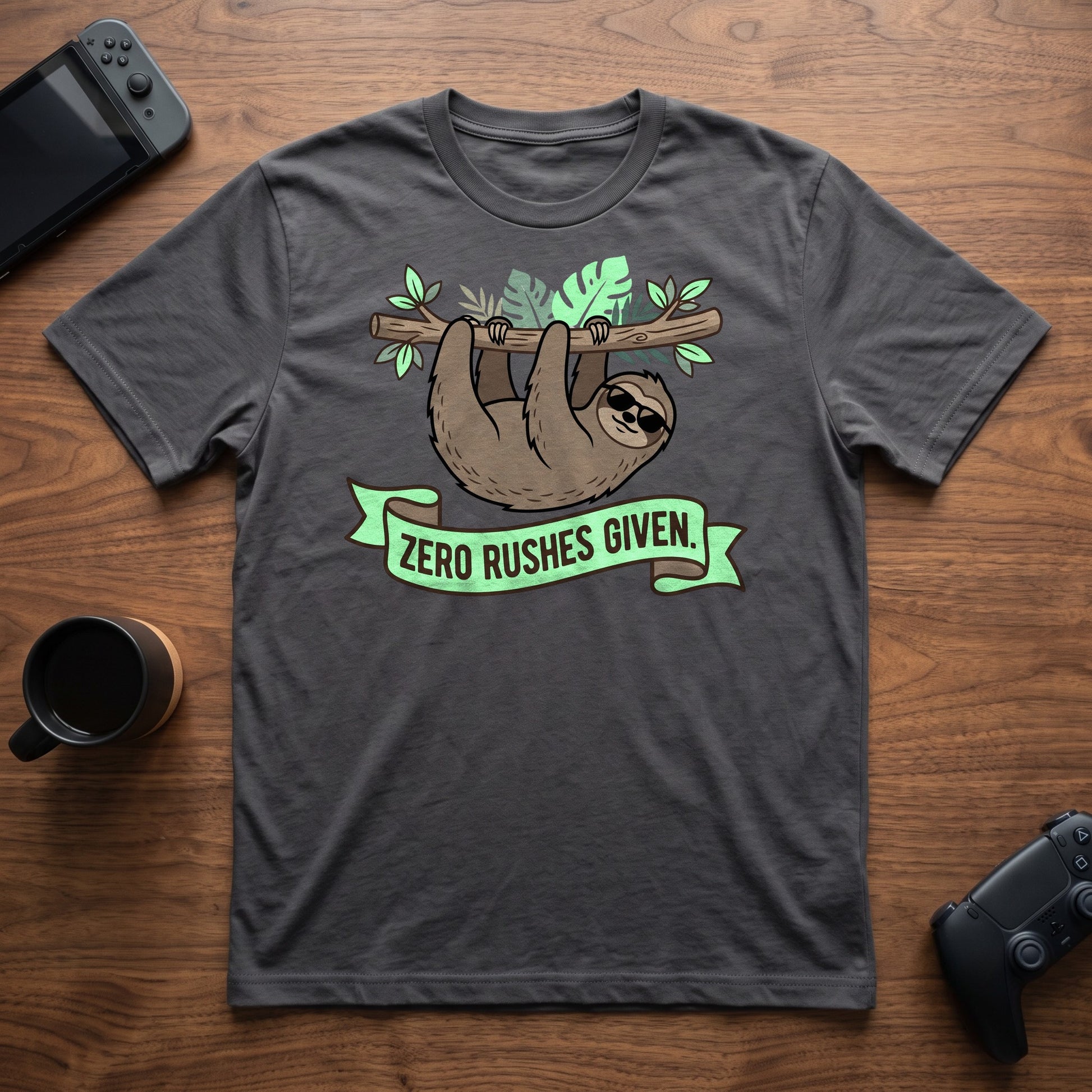 Zero Rushes Given T-Shirt - Charcoal