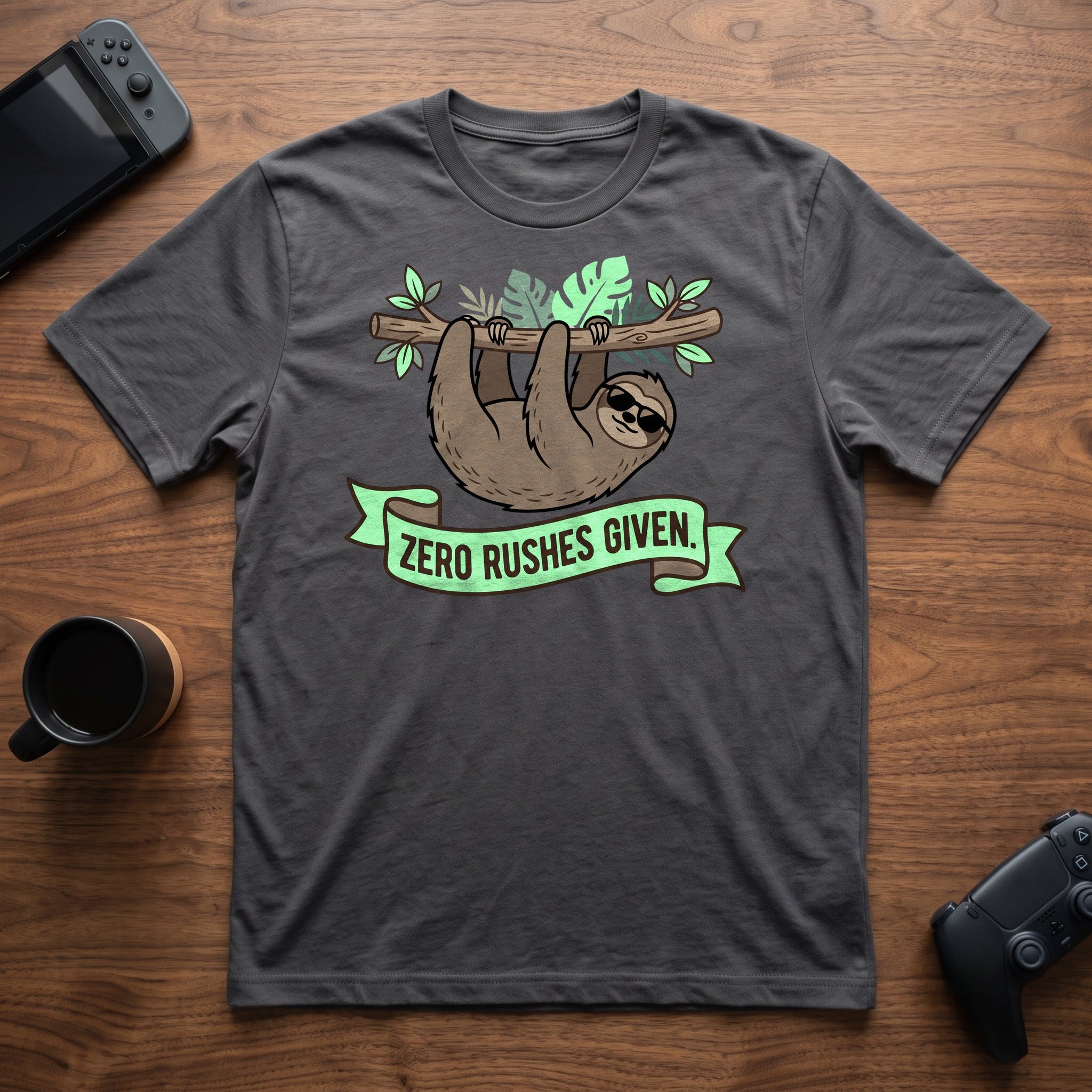 Zero Rushes Given T-Shirt - Charcoal