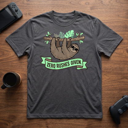 Zero Rushes Given T-Shirt - Charcoal