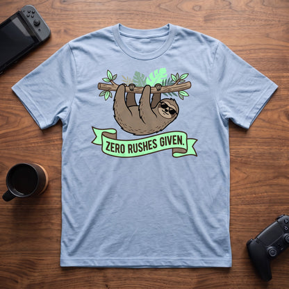 Zero Rushes Given T-Shirt - Light Blue