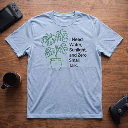 Zero Small Talk T-Shirt - Light Blue